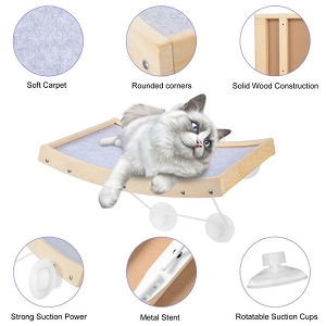 Cat Window Perch, Cat Hammock Window Seats, Window Mounted Cat Bed