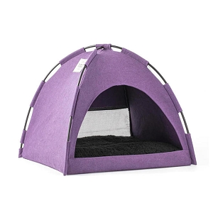 Tent Cat Bed Purple