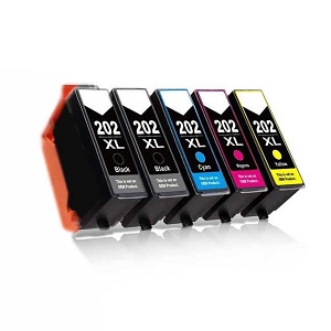 Compatible 5 Pack Epson T202XL 202XL  XP-5100, WF-2860  High Yield Ink Cartridges