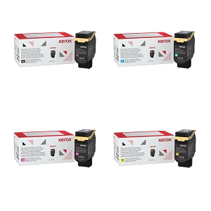 Made By Xerox 4 Pack BKCMY Toner Cartridge for C410 C410dn, Versalink C415 C415dn