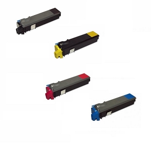 Compatible 4 Pack Kyocera Mita TK-522 TK522  Laser Toner Cartridge FS-C5015N