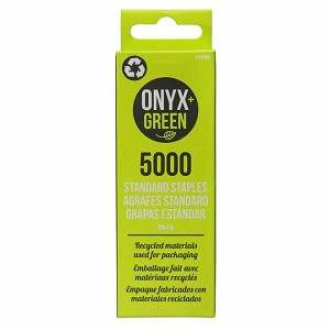 Onyx & Green® Eco-Friendly Standard Staples, No. 26/6, Box of 5000 