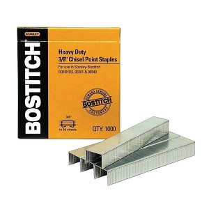 Bostitch® Premium Heavy Duty Staples, 3/8" Leg Length, 5000/Box 1032606 