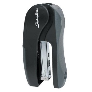 Swingline® E-Z Grip Stand-Up or Lie-Flat Black Stapler (15 Sheets Capacity) 673293 