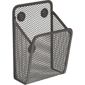 Merangue® Mesh Magnetic Cup for whiteboard,‎8.89 x 6.03 x 13.02 cm, Black 