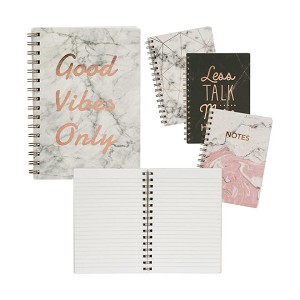 Merangue Paper Cover Spiral Notebook, 6 x 8" 