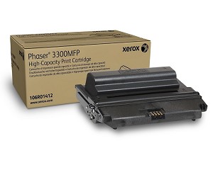  Made by Xerox 106R1412 106R01412 Black Toner Cartridge Phaser 3300 