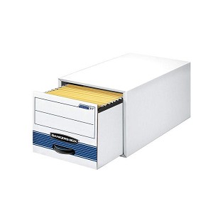 Bankers Box Stor/Drawer Steel Plus File Drawer, Stackable, 15-1/2"x23-1/4"x10-3/8" - Legal, White 