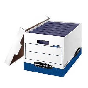 Bankers Box Binderbox Heavy-Duty Storage Box, 1/Pack, 12 1/4" x 18 1/2" x 12" 