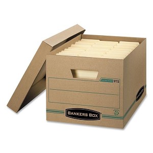 Bankers Box Enviro-Stor 900 Letter/Legal Size Basic-Duty Storage Box, 25/Pack (00972) 