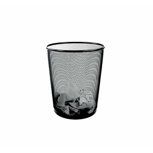 Winnable® Round Mesh Wastebasket, Office Dustbin, 11.625” x 13.75” 