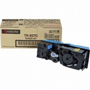  Made By Kyocera Mita TK-827 1T02FZCUS0 TK827C Cyan Toner Cartridge C-2520 