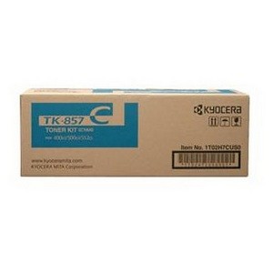  Made By Kyocera Mita TK-857 1T02H7CUS0 TK857C Cyan Toner Cartridge TASKalfa 400ci 