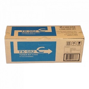  Made By Kyocera Mita TK-582 1T02KTCUS0 TK582C Cyan Toner Cartridge ECOSYS P6021cdn, FS-C5150DN 