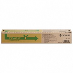  Made By Kyocera Mita TK-8317 1T02MVAUS0 TK8317Y Yellow Toner Cartridge TASKalfa 2550ci 