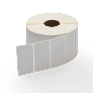 Universal 2 x 1 Inch Thermal Transfer Labels, White, 1300 Labels per Roll, Ribbon Required 