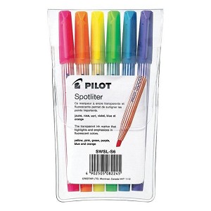 Pilot Spotliter® Highlighter, Package of 6, assorted (389049) 