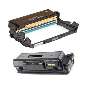 2 Pack Xerox 3330 106R03621 101R00555 Phaser 3330, Workcentre 3335, 3345 Laser Toner Cartridge and Drum Unit 