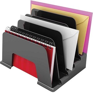 Deflecto® Sustainable Office Small Incline Sorter - Black (34504) 