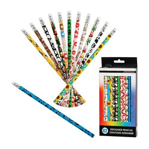Merangue® Designer Pencils with White Eraser, 42/Pack 