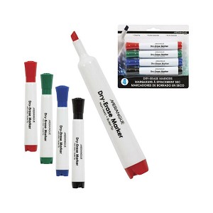 Merangue® Chisel Tip Dry Erase Markers, 4/Pack 