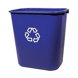 Rubbermaid® Commercial Products Deskside Recycling Container / Wastepaper Basket, 7-Gallon 460691 