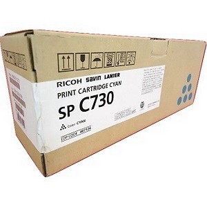  Made by Ricoh SP C730 407842 407124 Cyan Toner Cartridge 