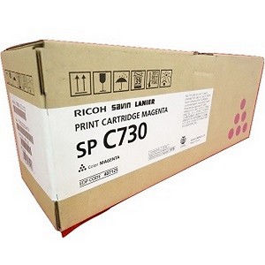  Made by Ricoh SP C730 407843 407125 Magenta Toner Cartridge 