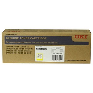  Made By Okidata CX-2033 43865765 Yellow Toner Cartridge CX2033 