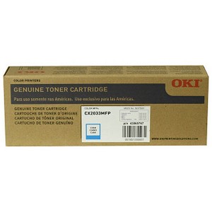  Made By Okidata CX-2033 43865767 Cyan Toner Cartridge CX2033 