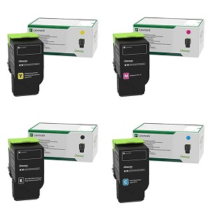 4 Pack Made by Lexmark C2310 Toner Cartridges C2325, C2425, C2535, MC2325, MC2425, MC2535, MC2640 
