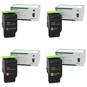 4 Pack Made by Lexmark 78C10 High Yield Return Program Toner Cartridges CS421 CX421 CS522 CX522 CS622 CX622 CS625 CX625 