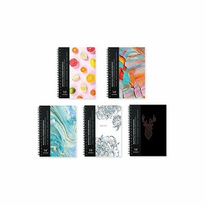 Winnable Designed Notebook with Ruled Sheets, 5.83” x 8.27” - 1 Pack - Random Colour 