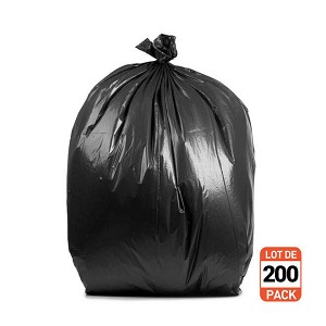 DURA PLUS® Regular Garbage Bags, 35"x50", 200/Box, Black 