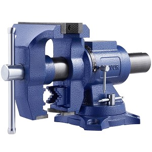 6-1/2 Multi-Purpose Bench Vise Heavy Duty Ductile Iron 360° Swivel Base 