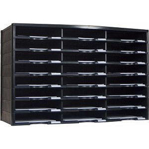 Storex® 24-Compartment Literature Organizer, Document Sorter - Gray (61434U01C) 