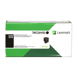 Made by Lexmark 74C0H10 Black High Yield Toner Cartridge CS720, CS725 