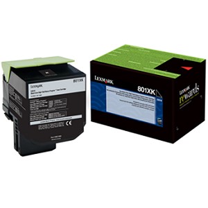  Made by Lexmark 80C1XK0 801XK Black Extra High Yield Toner Cartridge CX510 
