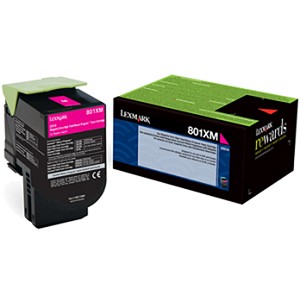  Made by Lexmark 80C1XM0 801XM Magenta Extra High Yield Toner Cartridge CX510 