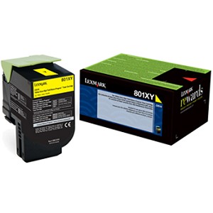  Made by Lexmark 80C1XY0 801XY Yellow Extra High Yield Toner Cartridge CX510 