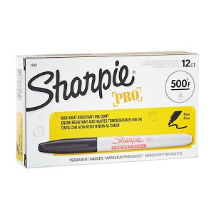 Sharpie® Industrial Permanent Marker, Fine Point - 12/Box 
