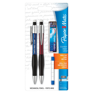 Paper Mate ComfortMate Ultra Mechanical Pencil Starter Set, 0.5mm, 2 / Pack 782821 