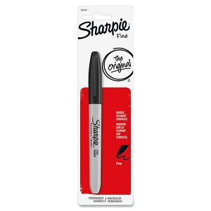 Sharpie® Fine Point Permanent Marker, Black, 1/Piece (Carded) 