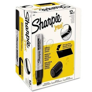Sharpie Magnum Permanent Marker, a box of 12 pack, Chisel Point - Black，242206 