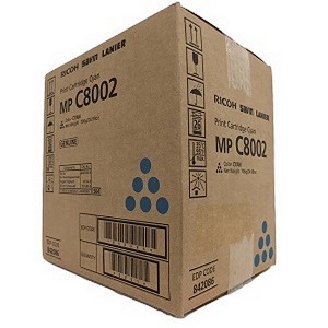  Made by Ricoh MP-C8002 842086 841783 Cyan Toner Cartridge MP C6502, MP C8002 MP C7502 