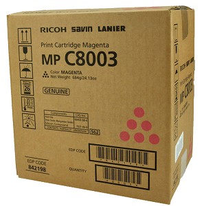  Made by Ricoh 842198 Magenta Toner Cartridge, for MP C8003 