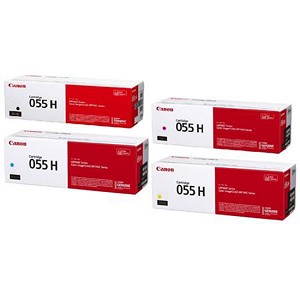 4 Pack Made by Canon 055H imageCLASS LBP664cdw, MF741cdw, MF743cdw, MF745cdw High Yield Toner Cartridges 