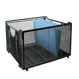 Winnable® Mesh Collapsible File Box, 9-1/2" W x 13" D x 15" H, Black 
