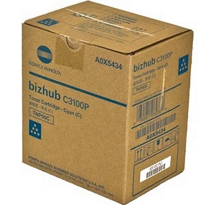  Made By Konica Minolta TNP-50 A0X5434 TNP50C Cyan Toner Cartridge Bizhub C3100P 