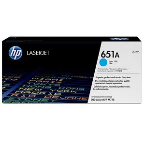  Made by HP 651A CE341A Cyan Toner Cartridge LaserJet Enterprise 700 Color MFP M775, M775Z Plus 